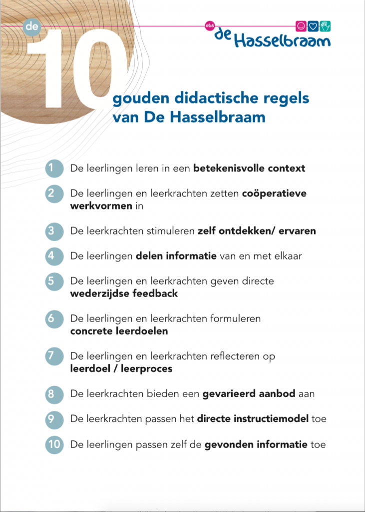 10 Gouden Didactische Regels | OBS De Hasselbraam